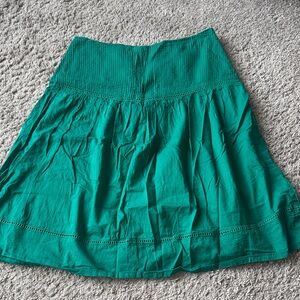 H&M Vibrant Green A-Line Skirt